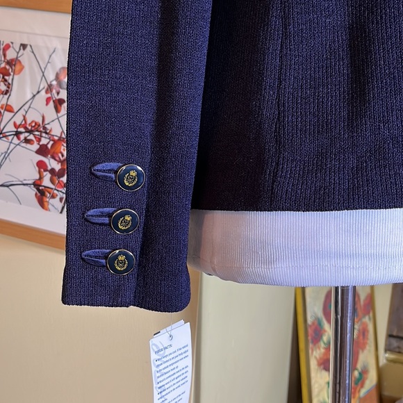 AUSTIN REED Size 8 Santana Knit Feel
Career Navy Blue Military Naval $189 NEW - Picture 16 of 16